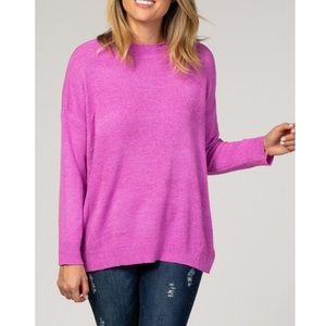 Pinkblush  Pink Wide Neck Sweater Maternity